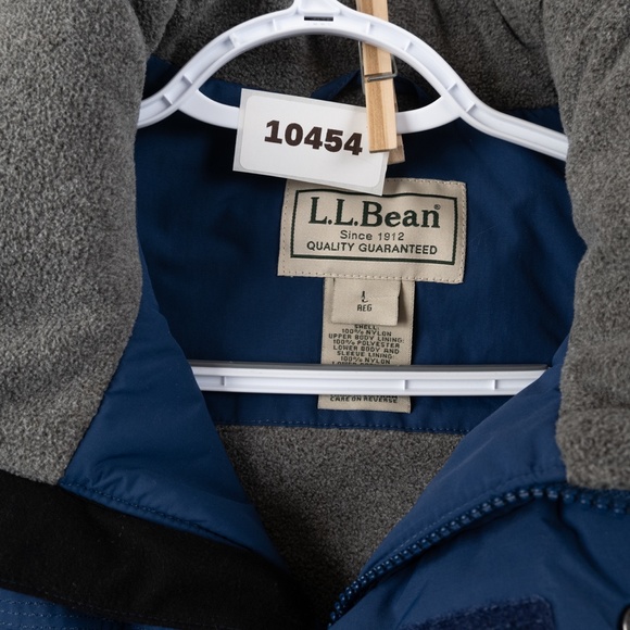 L.L. BEAN blue parka winter Anorak Jacket with Thinsulate size L - Picture 13 of 13